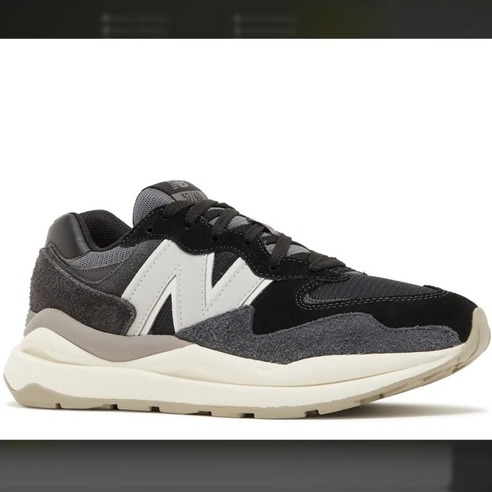 Mens New Balance 57/40 'Black Moonbeam' Sneaker - Picture 4 of 8